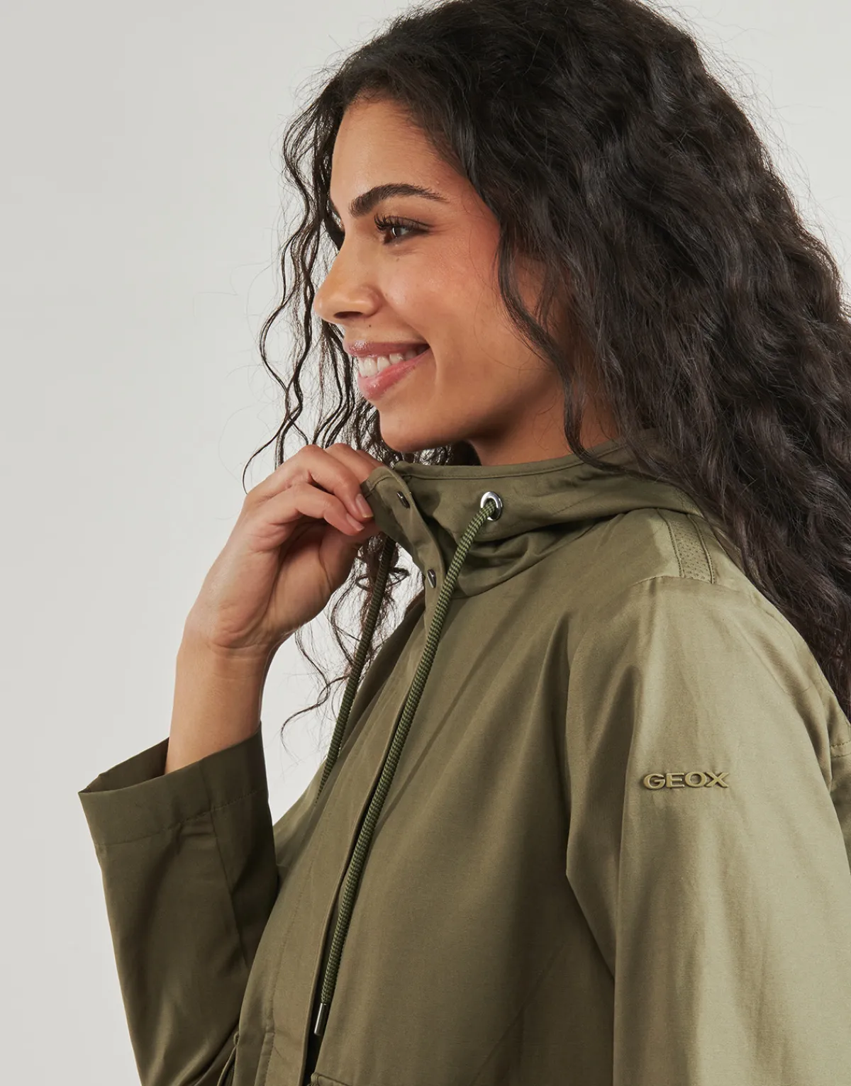 Manteaux^Geox - W ILDE PARKA Kaki
