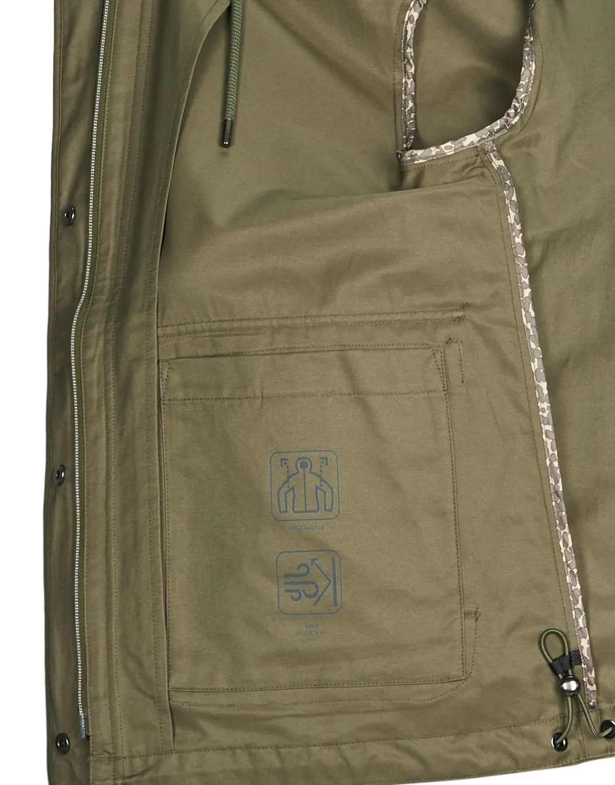 Manteaux^Geox - W ILDE PARKA Kaki