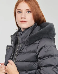 Manteaux^Geox - W3626H-T2655-F1637 Gris