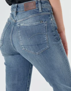 Jeans^G-Star Raw - 3301 HIGH STRAIGHT 90'S ANKLE WMN Bleu