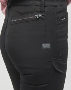 Pantalons^G-Star Raw - KAFEY CARGO ULTRA HIGH SKINNY dkblack