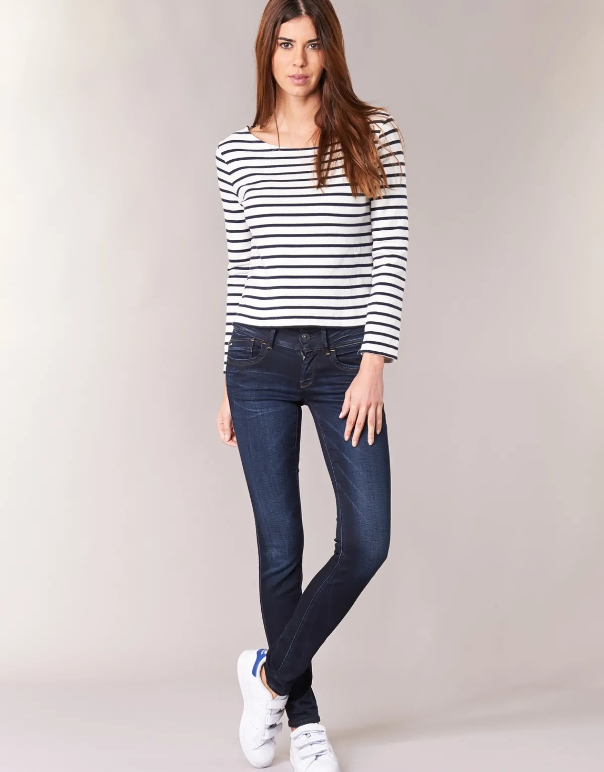 Jeans^G-Star Raw - LYNN MID SKINNY Bleu