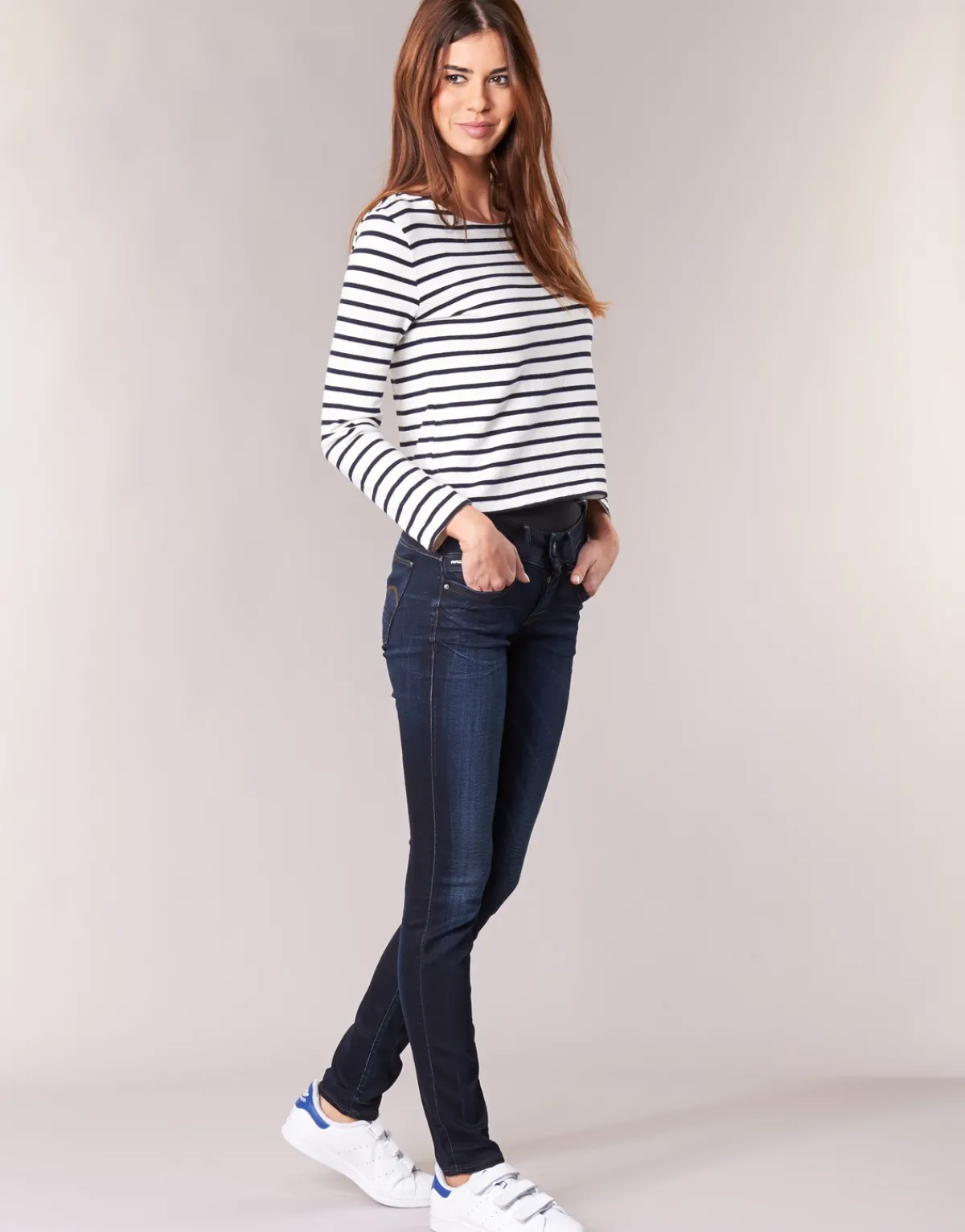Jeans^G-Star Raw - LYNN MID SKINNY Bleu