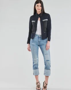 Jeans^G-Star Raw - NOXER HIGH STRAIGHT WMN Bleu