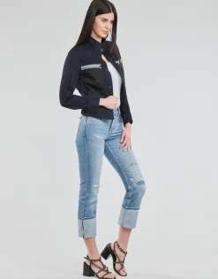 Jeans^G-Star Raw - NOXER HIGH STRAIGHT WMN Bleu