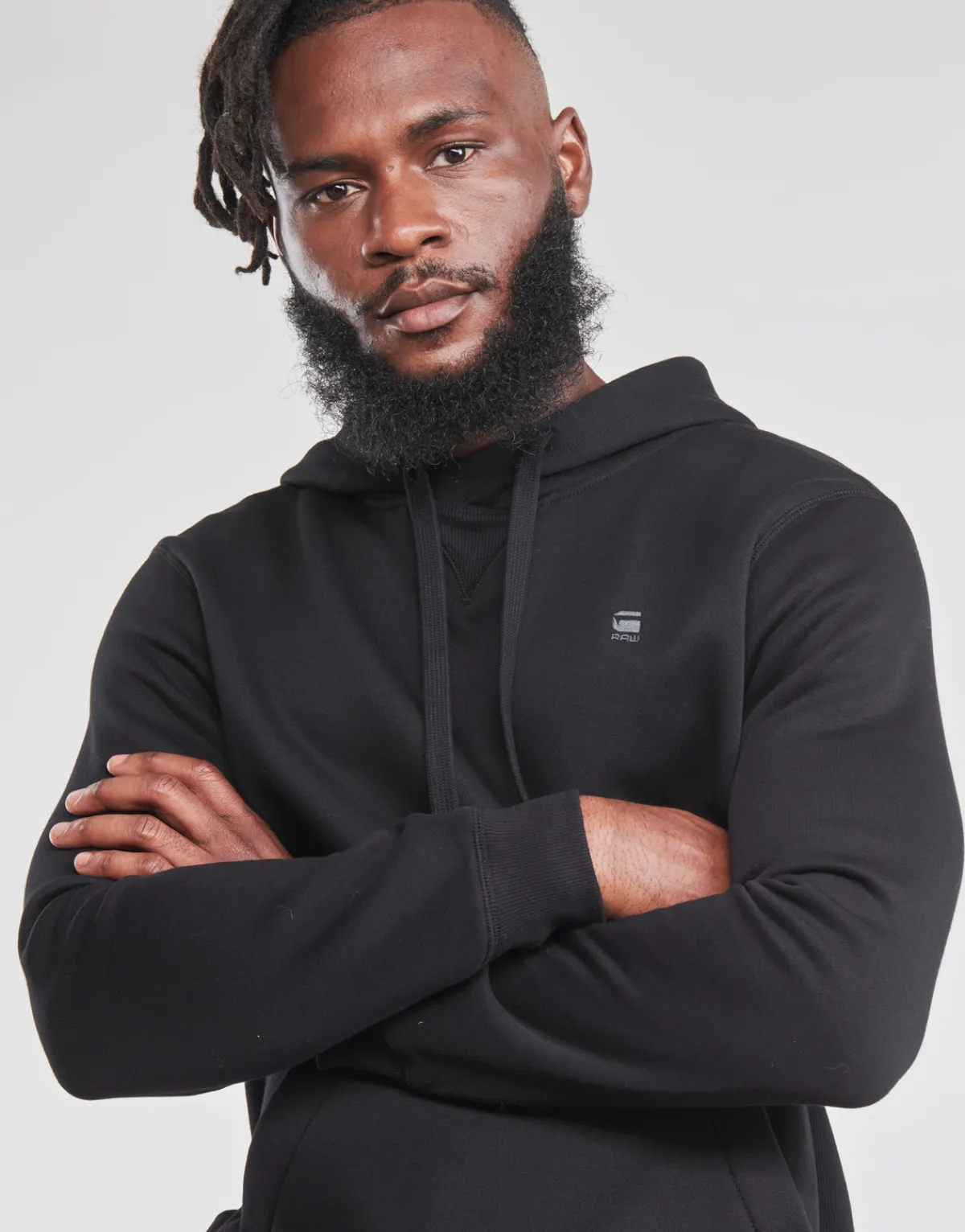 Sweats & Polaires^G-Star Raw - PREMIUM BASIC HOODED SWEATE Noir