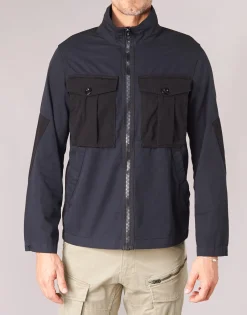 Vestes^G-Star Raw - TYPE C UTILITY PM OVERSHIRT Noir