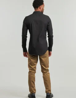 Chemises^G-Star Raw - UNIFORM SLIM SHIRT LS Noir
