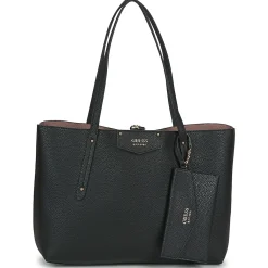 Cabas / Sacs Shopping^Guess - ECO BRENTON TOTE Noir