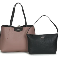 Cabas / Sacs Shopping^Guess - ECO BRENTON TOTE Noir