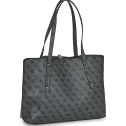 Cabas / Sacs Shopping^Guess - ECO BRENTON TOTE Noir