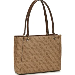 Cabas / Sacs Shopping^Guess - ECO MIETTA NOEL TOTE Marron