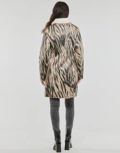 Manteaux^Guess - EDITH REVERSIBLE COAT Multicolore