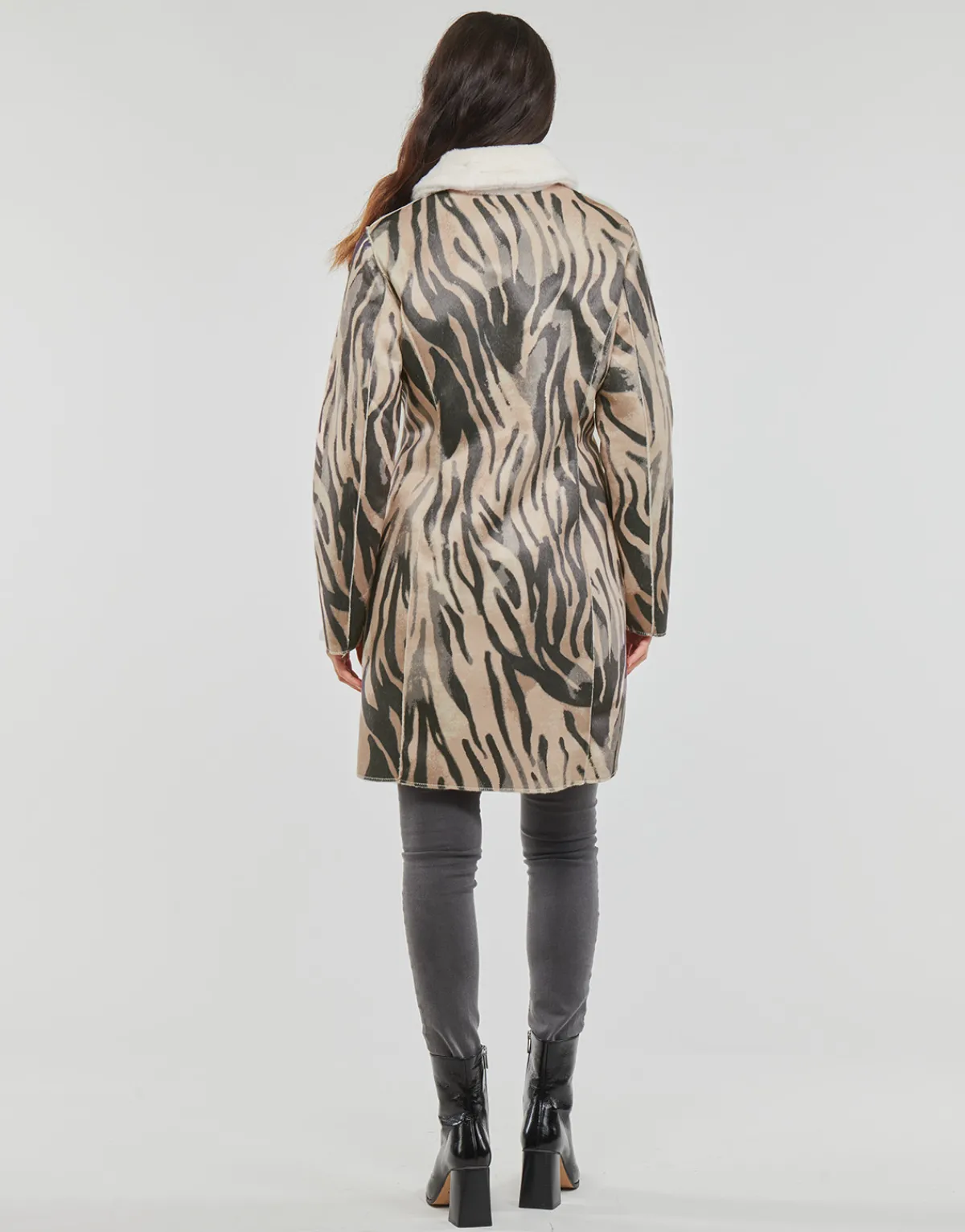 Manteaux^Guess - EDITH REVERSIBLE COAT Multicolore