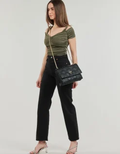 Tops / Blouses^Guess - EMILY SHINY RIB Kaki