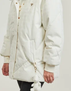Manteaux^Guess - 4G LOGO PUFFER JACKET Blanc