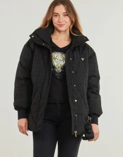 Manteaux^Guess - 4G LOGO PUFFER JACKET Noir