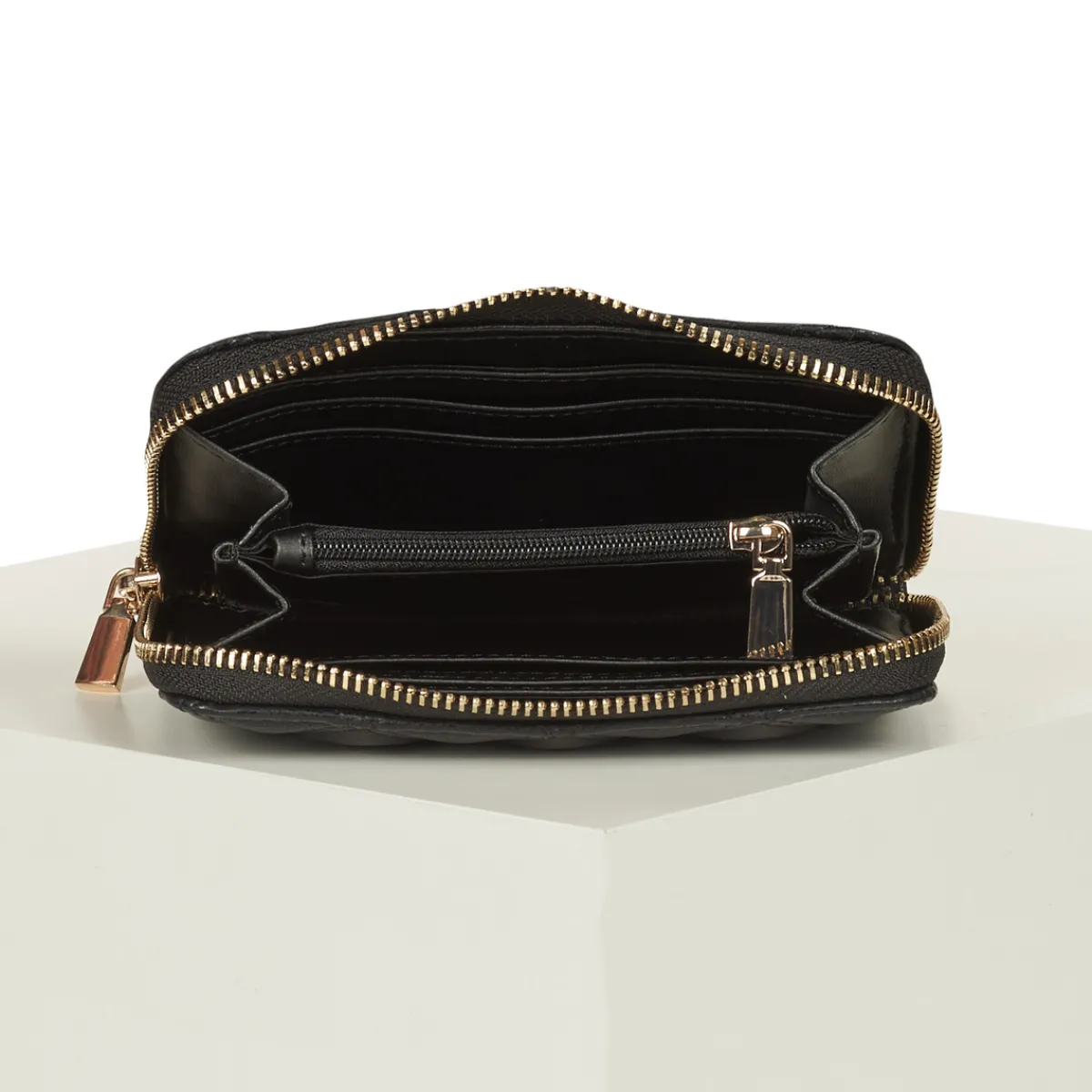 Portefeuilles / Porte-monnaie^Guess - GIULLY MEDIUM ZIP AROUND Noir