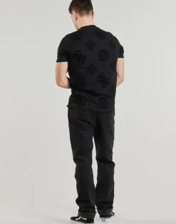 T-shirts & Polos^Guess - PEONY PRINT Noir