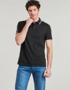 T-shirts & Polos^Guess - QUATTO G TAPE Noir