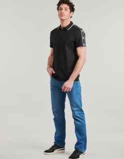 T-shirts & Polos^Guess - QUATTO G TAPE Noir