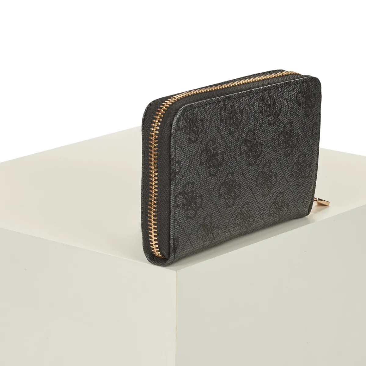 Portefeuilles / Porte-monnaie^Guess - LAUREL SLG MEDIUM ZIP AROUND Noir