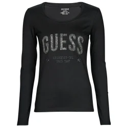 T-shirts & Polos^Guess - LS CN MIRELA TEE Noir