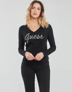 T-shirts & Polos^Guess - LS VN BONITA TEE Noir