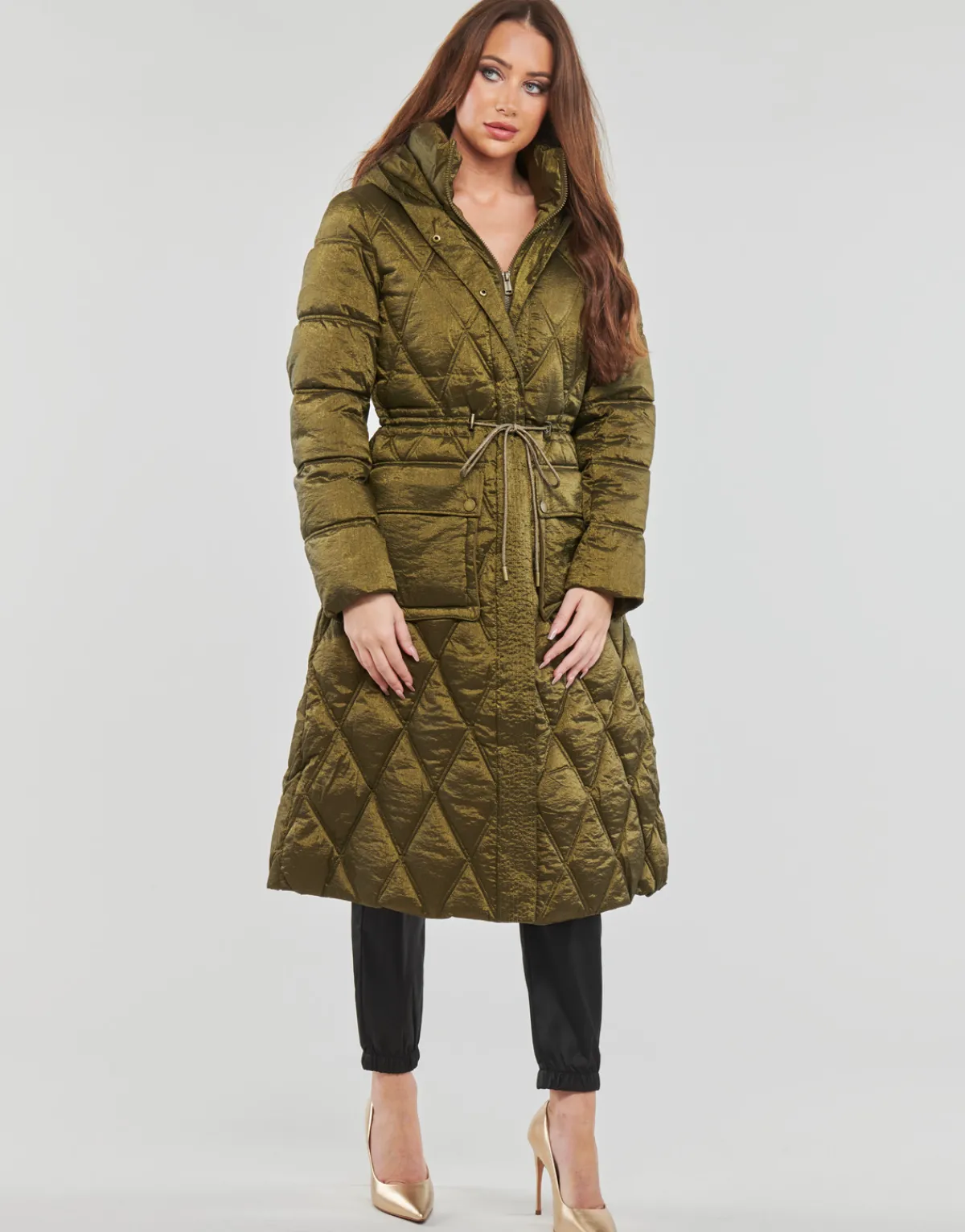 Manteaux^Guess - LUCILLE JACKET Kaki