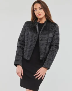 Manteaux^Guess - MARINE JACKET Noir