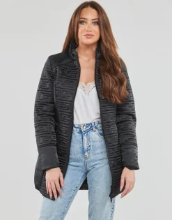 Manteaux^Guess - MARINE LONG JACKET Noir