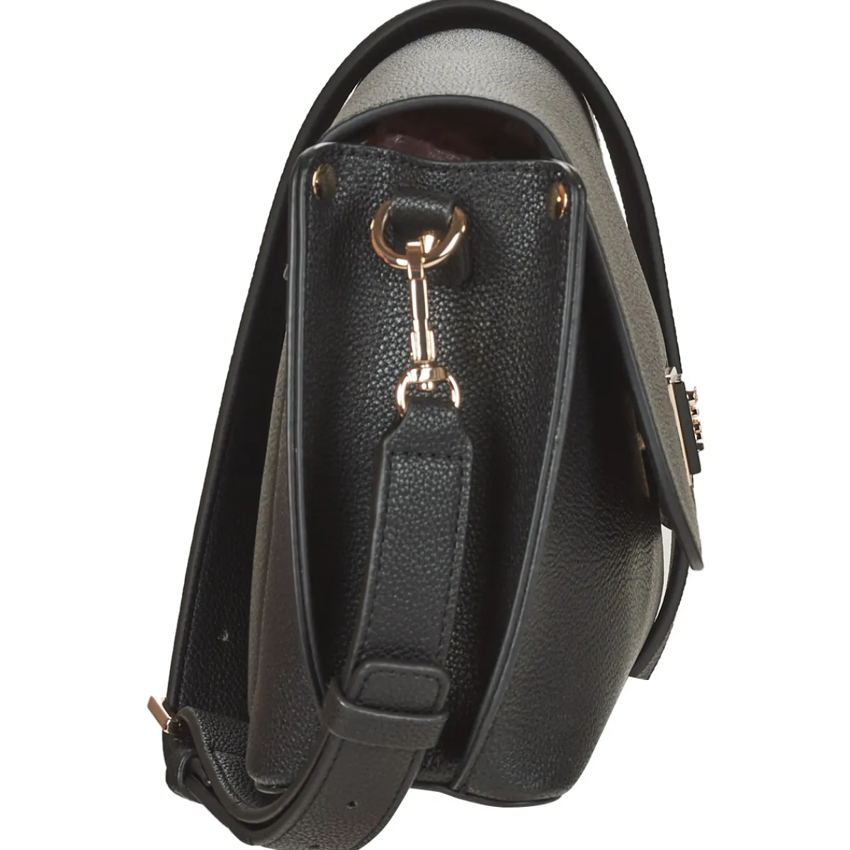 Besaces / Sacs Bandoulière^Guess - MERIDIAN FLAP CROSSBODY Noir