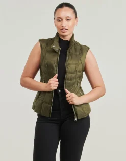 Manteaux^Guess - NATASHA PARKA DETACHABLE Kaki