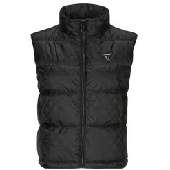 Manteaux^Guess - NEW 4G LOGO PADDED VEST Noir