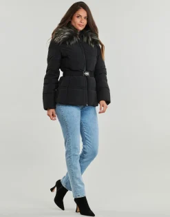 Manteaux^Guess - NEW MARISOL SHORT BELTED JACKE Noir