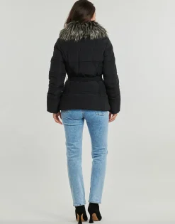 Manteaux^Guess - NEW MARISOL SHORT BELTED JACKE Noir