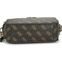Besaces / Sacs Bandoulière^Guess - NOELLE CROSSBODY CAMERA Marron