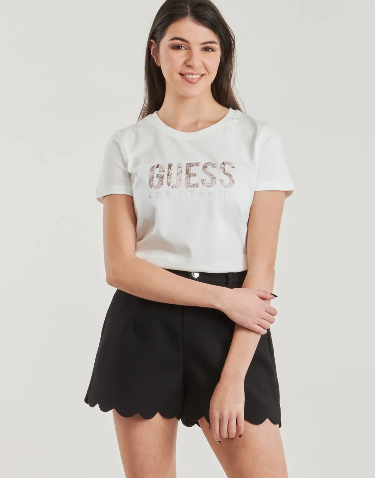T-shirts & Polos^Guess - PYTHON LOGO Blanc