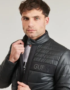 Manteaux^Guess - QUILTED BIKER Noir