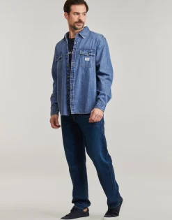 Chemises^Guess - REGULAR LS DENIM SHIRT Jean