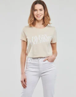 T-shirts & Polos^Guess - SS CN AURELIA TEE Beige
