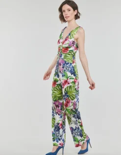 Combinaisons / Salopettes^Guess - SS COWL POPLIA OVERALL Multicolore