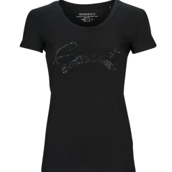 T-shirts & Polos^Guess - SS RN ADELINA TEE Noir