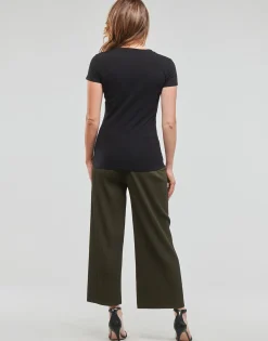 T-shirts & Polos^Guess - SS RN ADELINA TEE Noir