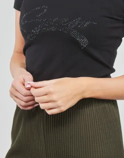 T-shirts & Polos^Guess - SS RN ADELINA TEE Noir
