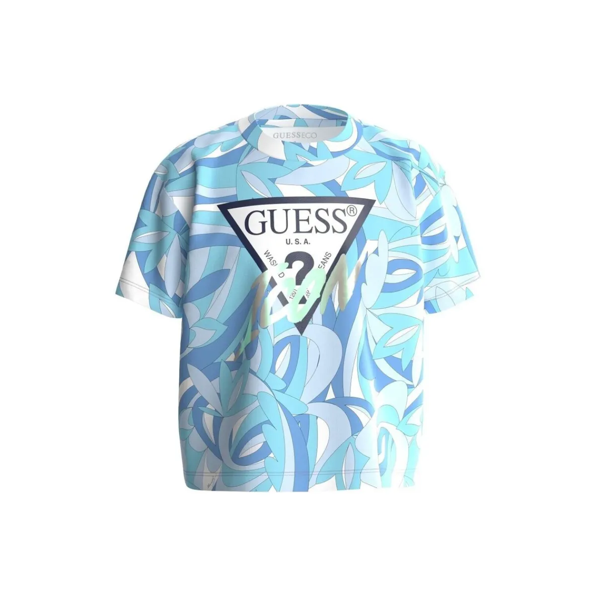 T-shirts & Polos^Guess - SS SHIRT Bleu