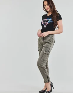 T-shirts & Polos^Guess - SS VN KATHE TEE Noir