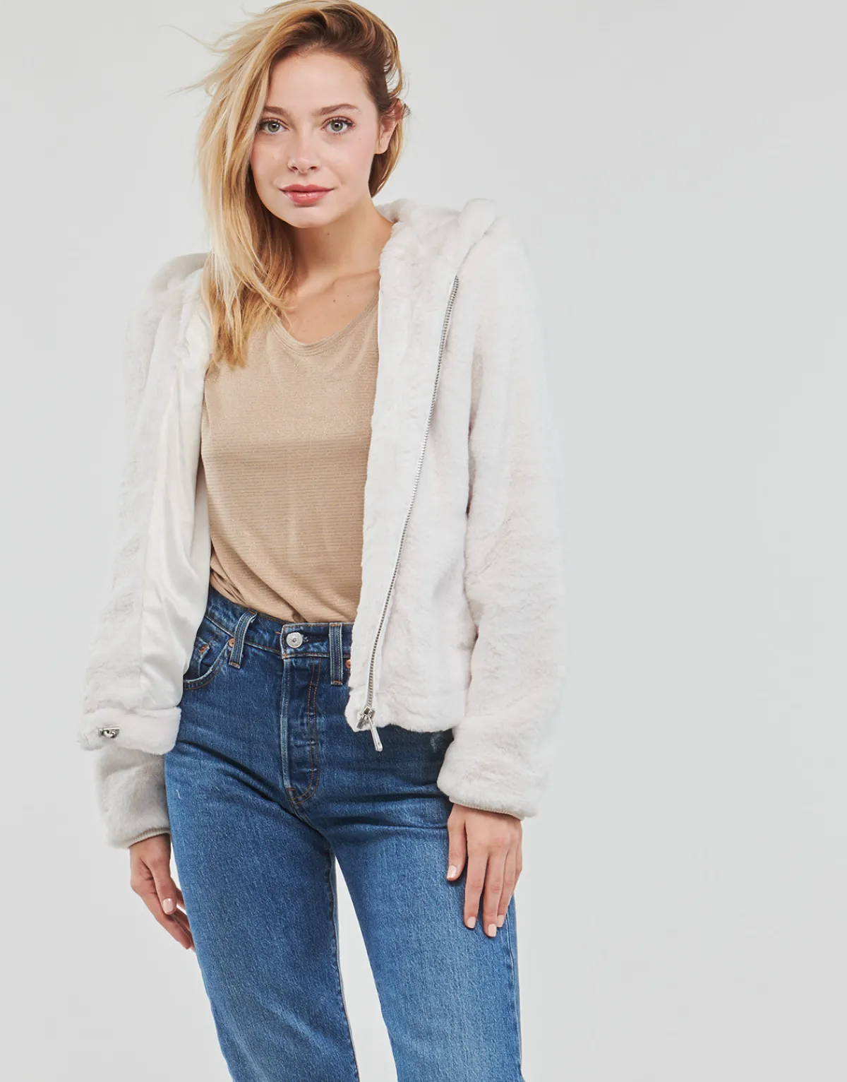 Vestes^Guess - THEOLINE JACKET Beige