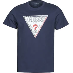 T-shirts & Polos^Guess - TRIESLEY CN SS TEE Marine