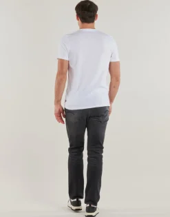 T-shirts & Polos^Guess - VELVET LOGO Blanc